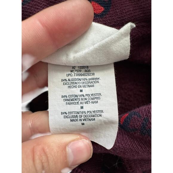 Champion Reverse Weave Purple Logo Print Hoodie Men’s Medium - Picture 5 of 5